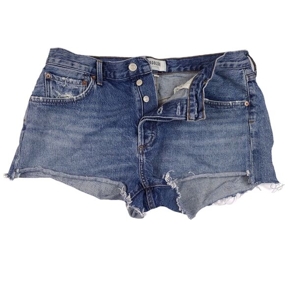 AGolde Parker Jean Shorts Size 30 Cut Off Adriano Goldschmied Denim - Picture 1 of 5